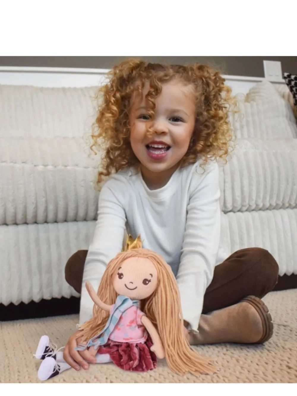 Hopscotch Lane 13-inch Soft Bodied Floppy Doll, Abby, Ages 0+ Months